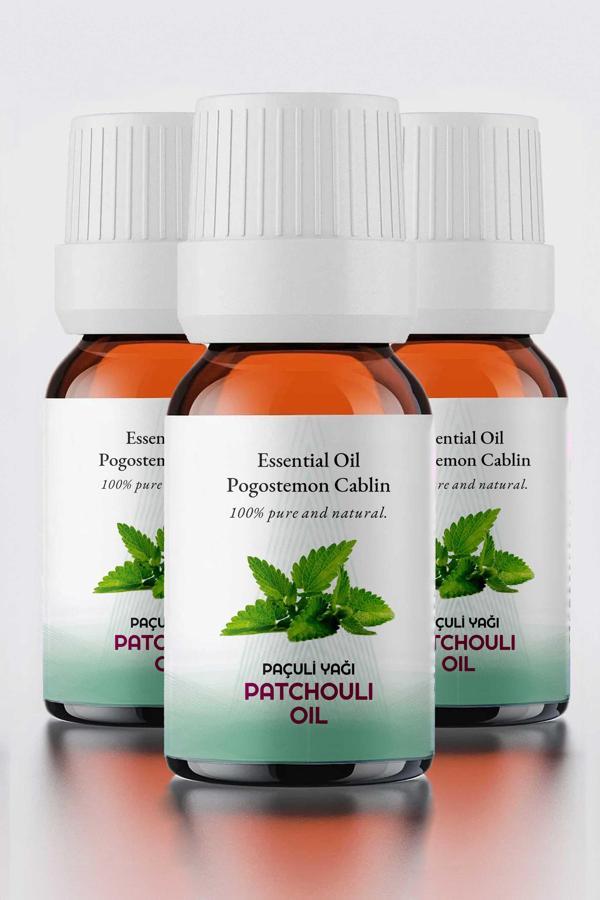 PROCLİS 3 Adet Paçuli Uçucu Yağı %100 Saf 10 ml ( Patchouli Oil ) - Image 1