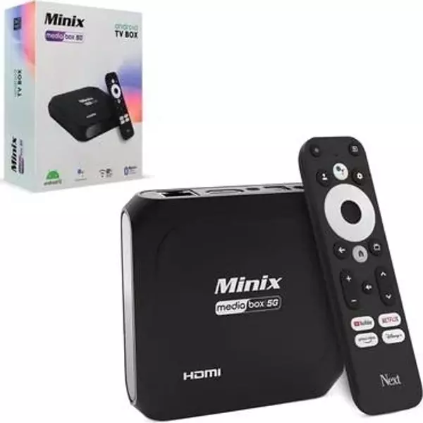 Next Minix Mediabox 5g Androıd Box 4K 2g Ram - 16GB Hafıza Sesli Kumanda - Image 1