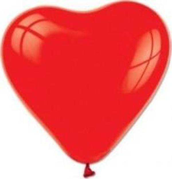 Balonevi Balon 12 Inç Kalp Kırmızı (10 Lu Paket) BMB1112TKP8778 - Image 1