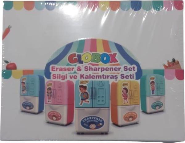 Globox Kalemtraş + Silgi Buzdolabı Figürlü 3823 (16 Lı Paket) - Image 1