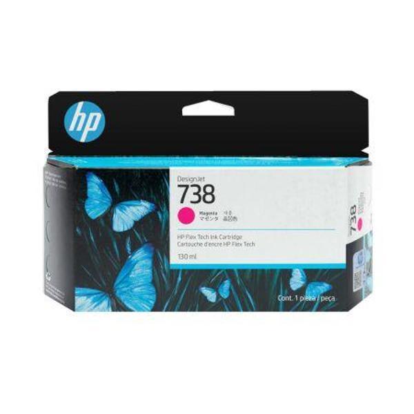Hp 738 Magenta Kırmızı 300Ml Plotter Kartuşu 676M7A - Image 1