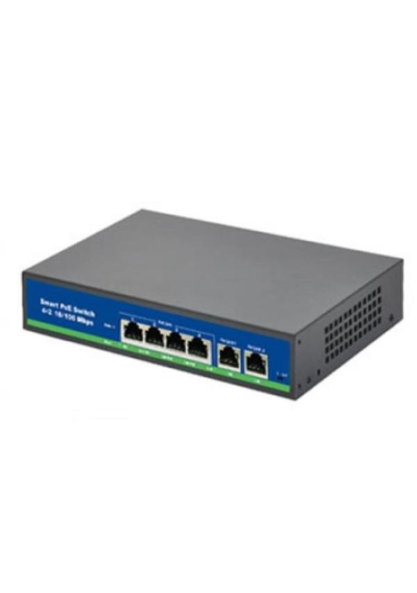 İsee İss-4026P 24 Port Poe+ 10-100 Mbps 2 Port 10-100-1000 Uplink Switch 300W - Image 1