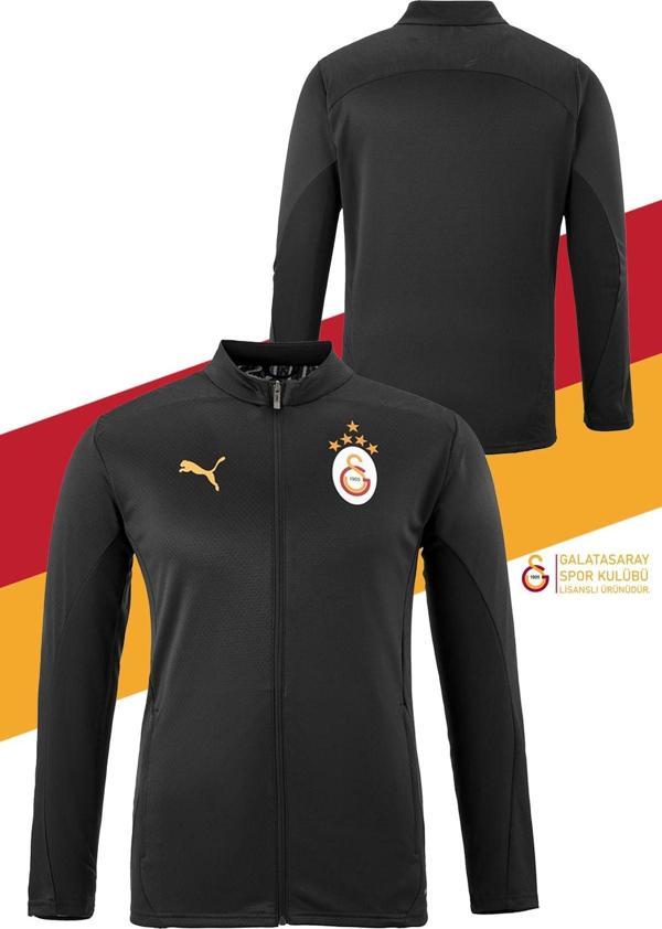Galatasaray Orijinal Lisanslı 5 Yıldızlı A Takım Tam Fermuarlı Uzun Kollu Antrenman Üst - Image 1