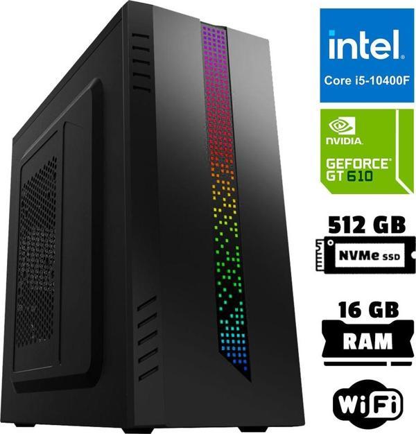 Xaser Xsr1044 i5 10400F 16GB Ram 512GB M.2 NVMe SSD 2GB GT610 Ekran Kartı Masaüstü Ofis Bilgisayarı - Image 1
