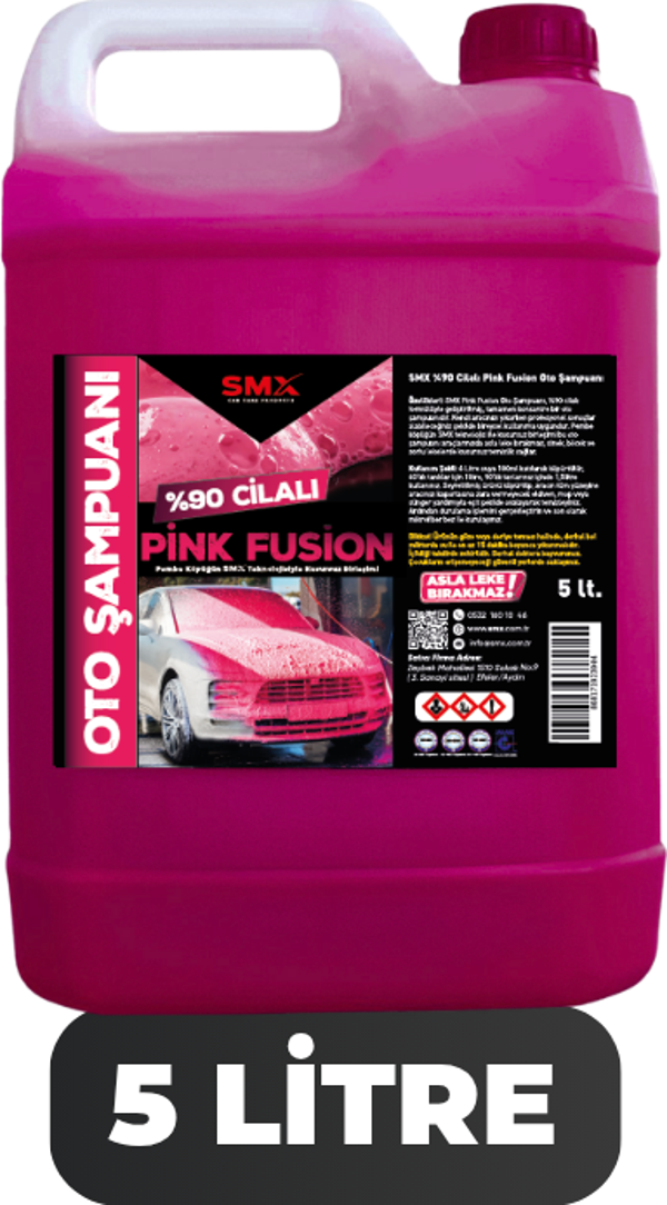 SMX %90 cilalı Pink Fusion Oto Şampuanı 5 lt - Image 1