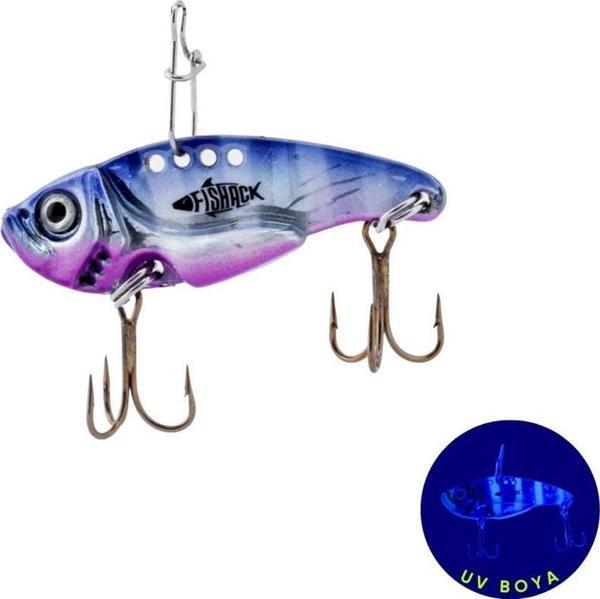 Vibrasyon Yem - LRF/Spin Jig - Fishack VibraX - 7g 40mm - Electric Sunset - UV Boyalı - Image 1