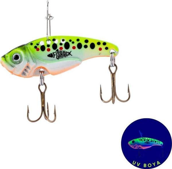 Vibrasyon Yem - LRF/Spin Jig - Fishack VibraX - 7g 40mm - Fire Gill - UV Boyalı - Image 1
