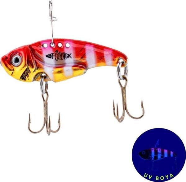 Vibrasyon Yem - LRF/Spin Jig - Fishack VibraX - 7g 40mm - Pink Panther - UV Boyalı - Image 1