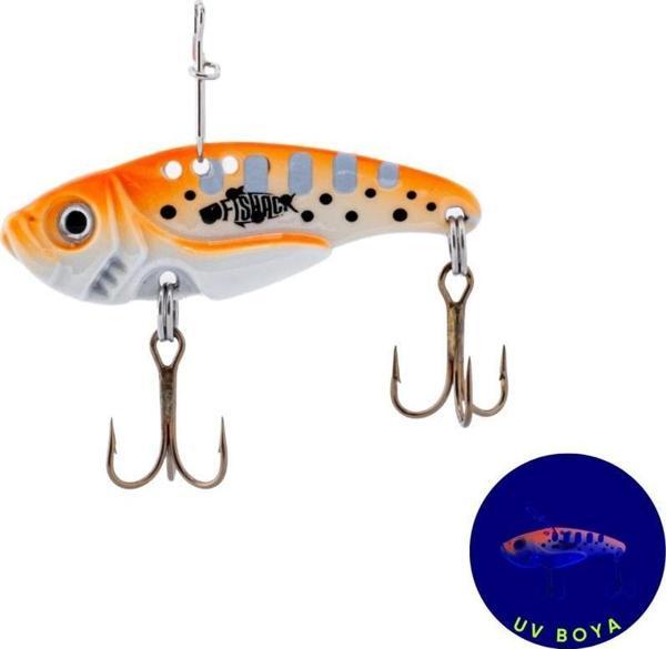 Vibrasyon Yem - LRF/Spin Jig - Fishack VibraX - 7g 40mm - Snow Drift - UV Boyalı - Image 1