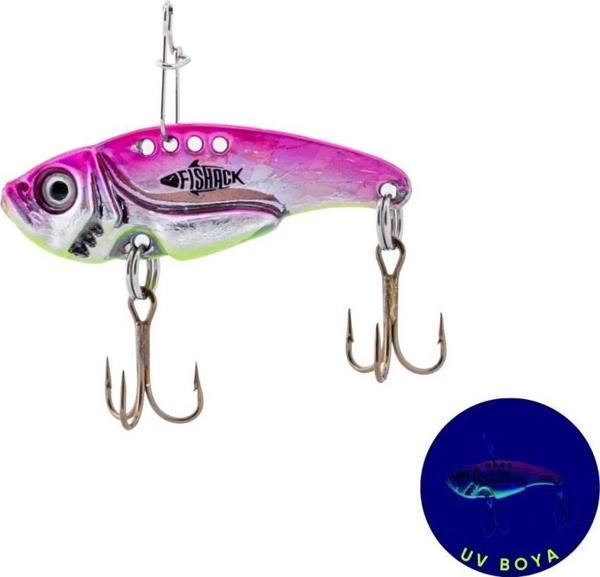 Vibrasyon Yem - LRF/Spin Jig - Fishack VibraX - 7g 40mm - Sparkle - UV Boyalı - Image 1
