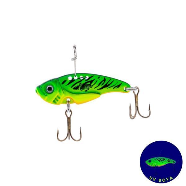 Vibrasyon Yem - LRF/Spin Jig - Fishack VibraX - 7g 40mm - Tiger Strike - UV Boyalı - Image 1