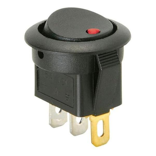 PANO TİP YUVARLAK IŞIKLI ANAHTAR ON-OFF 12VOLT KIRMIZI (IC-132E) (5060) - Image 1