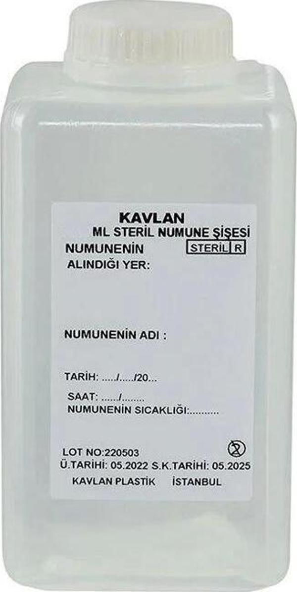Su Numune Şişesi 500 ml Pp Tiyosülfatsız Steril - Image 1