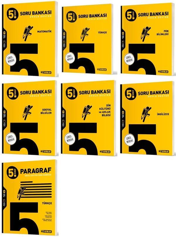 Hız 2025 5. Sınıf Tüm Dersler Soru Bankası Seti Tam Set 7 Kitap - Hız Yayınları - Image 1