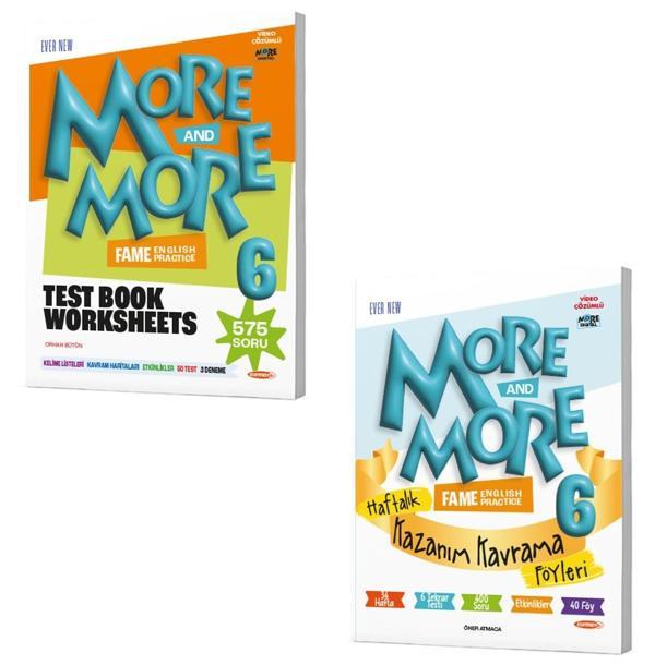 Kurmay Elt 2025 6. Sınıf More More Test Book + Kazanım Föyleri - Kurmay Yayınları - Image 1