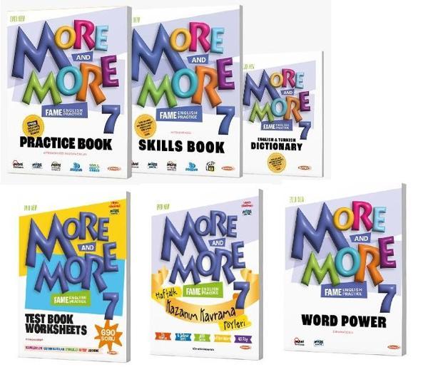 Kurmay Elt 2025 7. Sınıf More More Practice + Test Book + Kazanım Föyleri + Wordpower - Kurmay Yayınları - Image 1