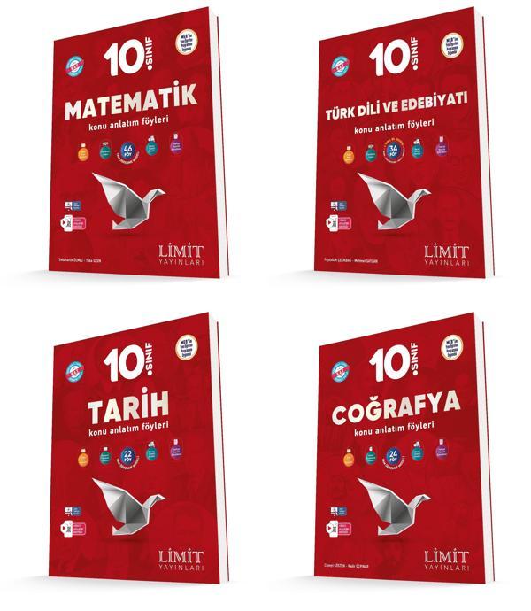 Limit 2026 10. Sınıf Eşit Ağırlık Konu Anlatım Föyleri Kaf Seti 4 Kitap Güncel Müfredat - Limit Yayınları - Image 1