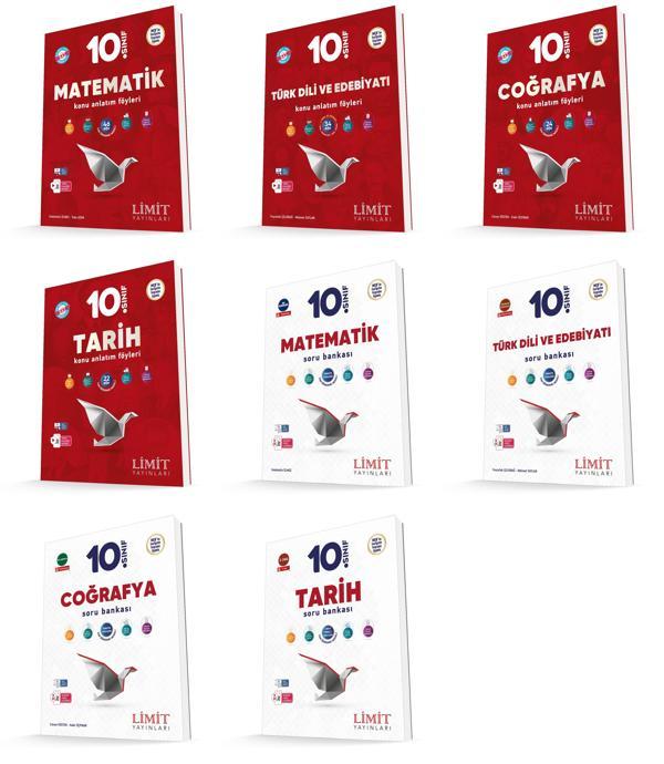 Limit 2026 10. Sınıf Eşit Ağırlık Konu Kaf + Soru Bankası Seti 8 Kitap Güncel Müfredat - Limit Yayınları - Image 1
