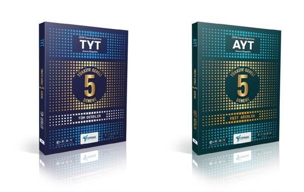 Toprak 2025 Tyt + Ayt Eşit Ağırlık 5 Genel Deneme Seti 2 Kitap - Toprak Yayınları - Image 1