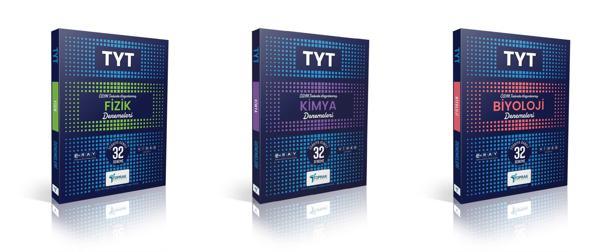 Toprak 2025 Tyt Fizik + Kimya + Biyoloji Deneme Seti 3 Kitap - Toprak Yayınları - Image 1