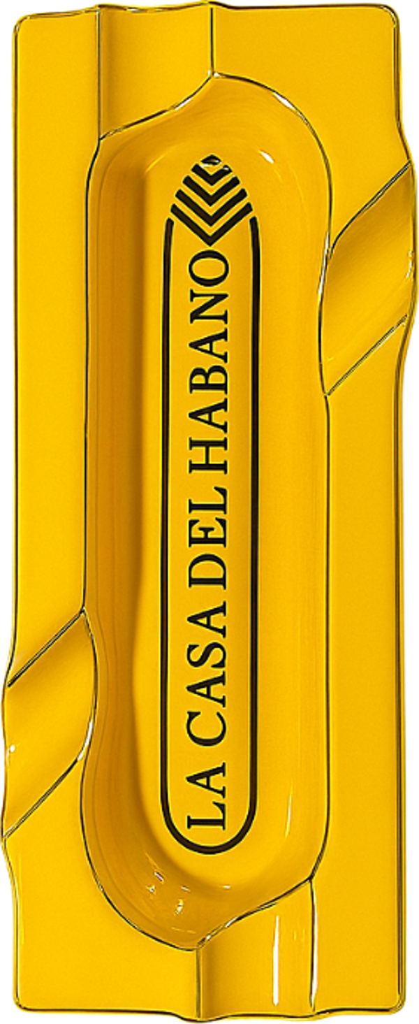 La Casa Del Habano Sarı Porselen Dörtlü Puro Küllüğü - Image 1