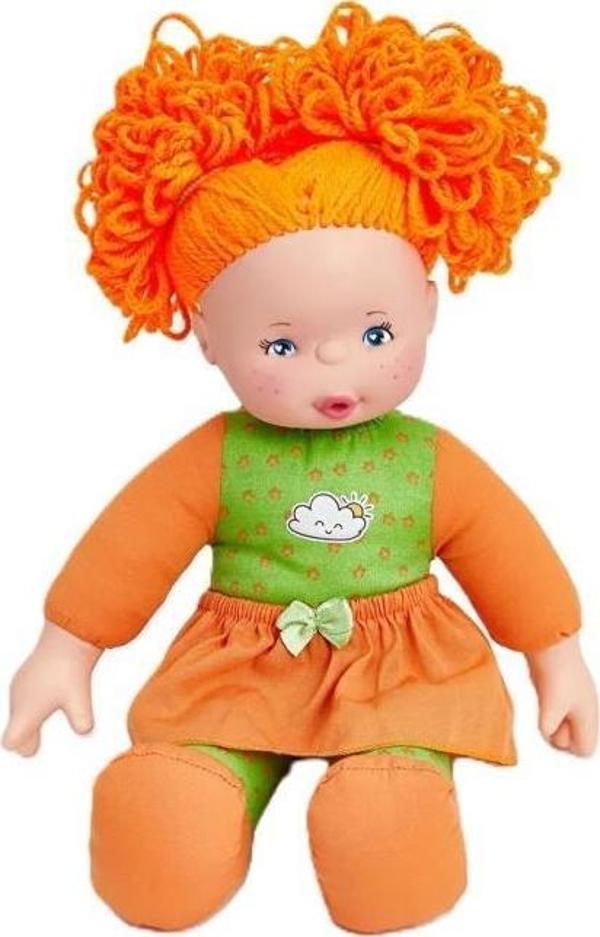 30012  Gökkuşağı Bebekleri 35 cm -Turuncu Saçlı Yeşil Elbiseli - Image 1