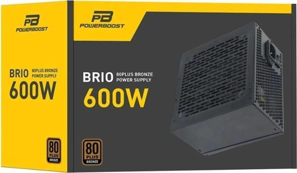 PowerBoost BST-ATX600E 600W APFC 12cm Fanlı  ATX PSU (Retail Box) Güç Kaynağı - Image 1