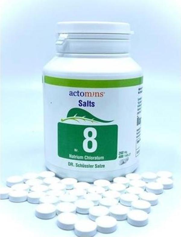 Schüssler Tuzları No8 NatriumChloratumD6-400 Tablet-SKT:12/2029 - Image 1