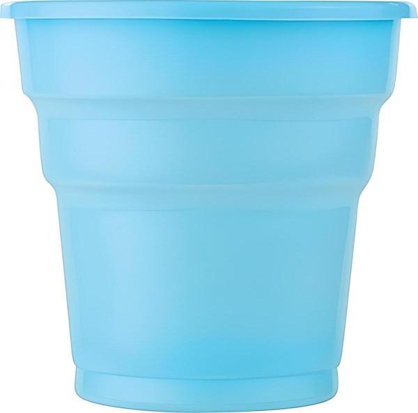 Fapatech Mavi Renk Sert Plastik Bardak 180cc Parti Organizasyon Davet (10 ADET)  - Image 1