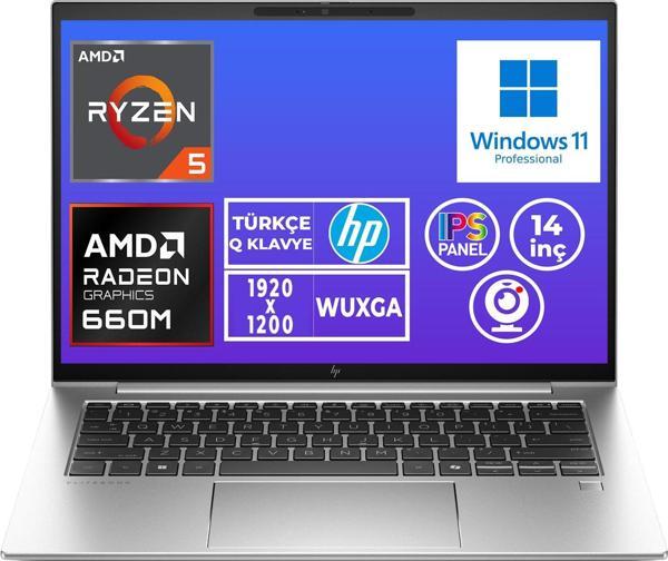 HP EliteBook 845 G9 Ryzen 5 6600U 16GB 1TB SSD 14" WUXGA W11P Taşınabilir Bilgisayar 5Z5P1EA 005 - Image 1