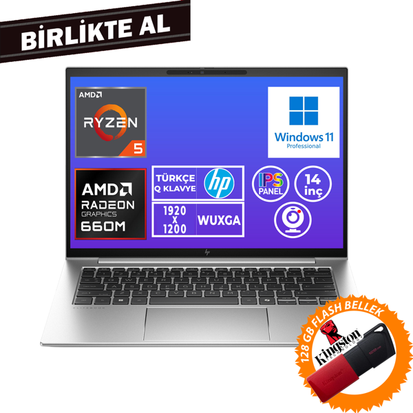 HP EliteBook 845 G9 Ryzen 5 6600U 8GB 512GB SSD 14" WUXGA W11P + 128 GB Flash Disk 5Z5P1EA 020 - Image 1