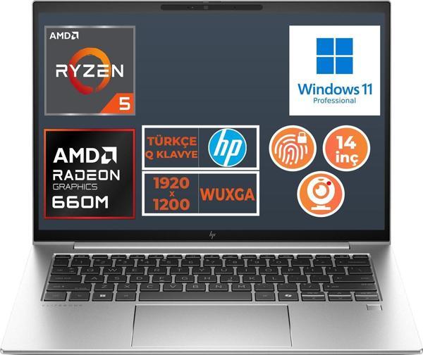 HP EliteBook 845 G9 Ryzen 5 6600U 64GB 1TB SSD 14" WUXGA W11P Taşınabilir Bilgisayar 5Z6L9EA 012 - Image 1