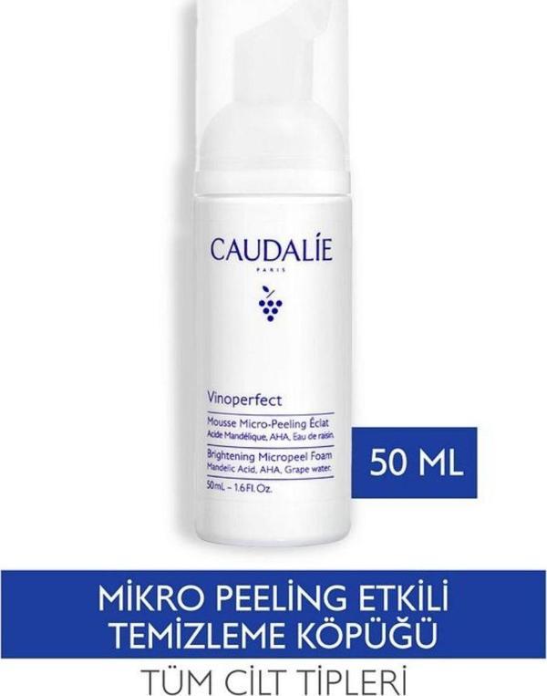 Caudalie Vinoperfect Işıltı Verici Mikro Peeling Temizleme Köpüğü 50 ml - Image 1