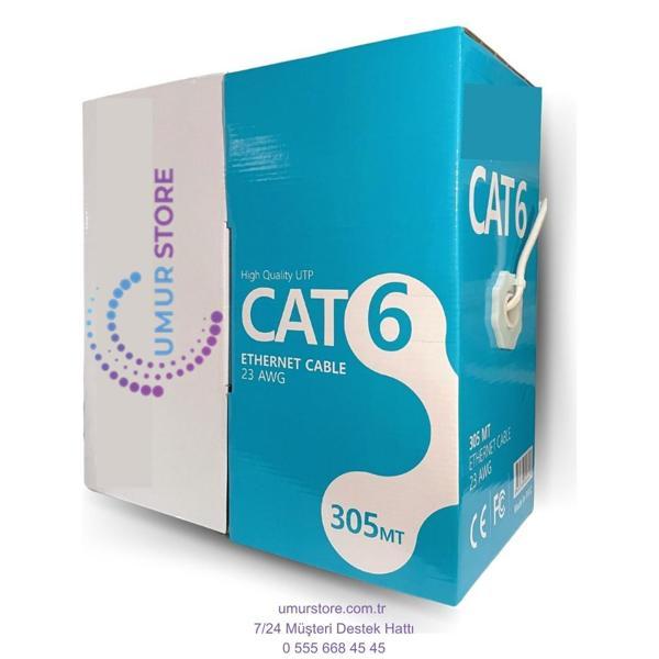 305MT Metre Cat6 23AWG Kablo Ethernet Internet Network Ağ Ip Kamera Kablo - Image 1