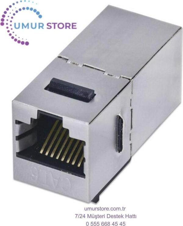 Cat6 Jack Internet Kablo Birleştirici RJ45 Metal Dişi Dişi Ekleme Aparatı - Image 1