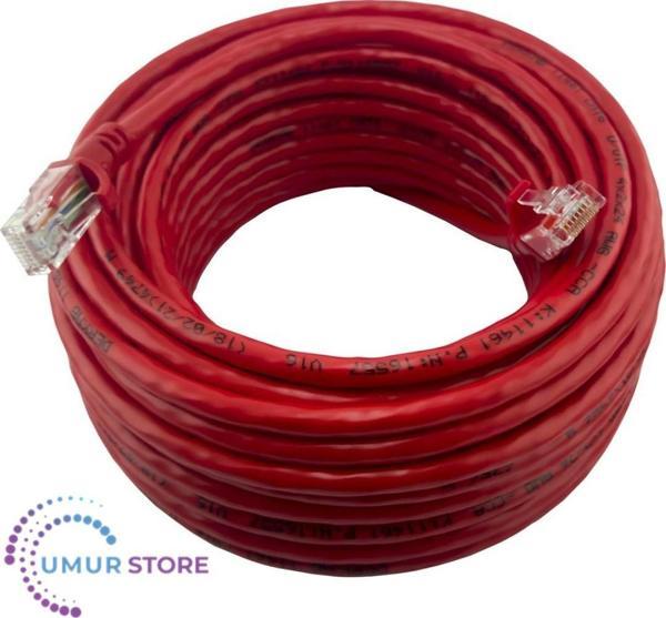 30 cm-Santimetre CAT6 Network-Ağ-Ethernet Kablosu Kırmızı - Image 1