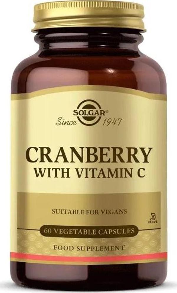 Solgar Cranberry with Vitamin C 60 Kapsül - Image 1