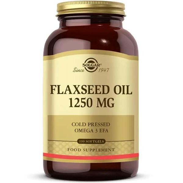Solgar Flaxseed Oil 1250 Mg 100 Softjel - Image 1