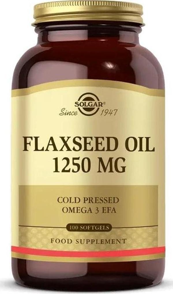 Solgar Flaxseed Oil 1250 Mg 100 Softjel - Image 1