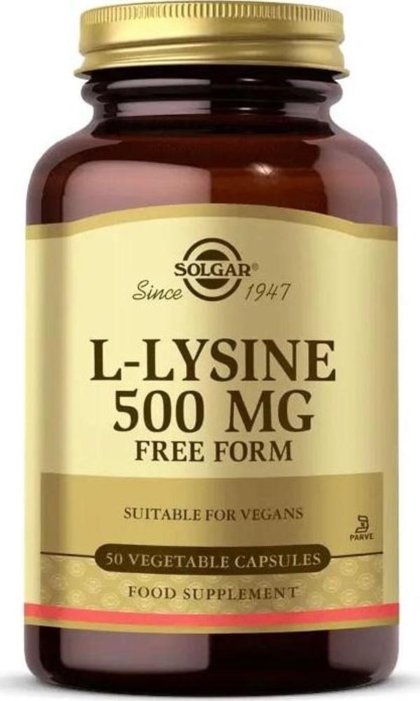 Solgar L-Lysine 500 Mg 50 Kapsül - Image 1