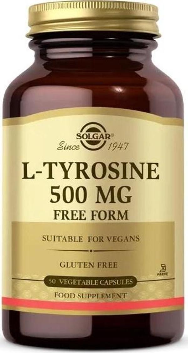 Solgar L-Tyrosine 500 Mg 50 Kapsül - Image 1