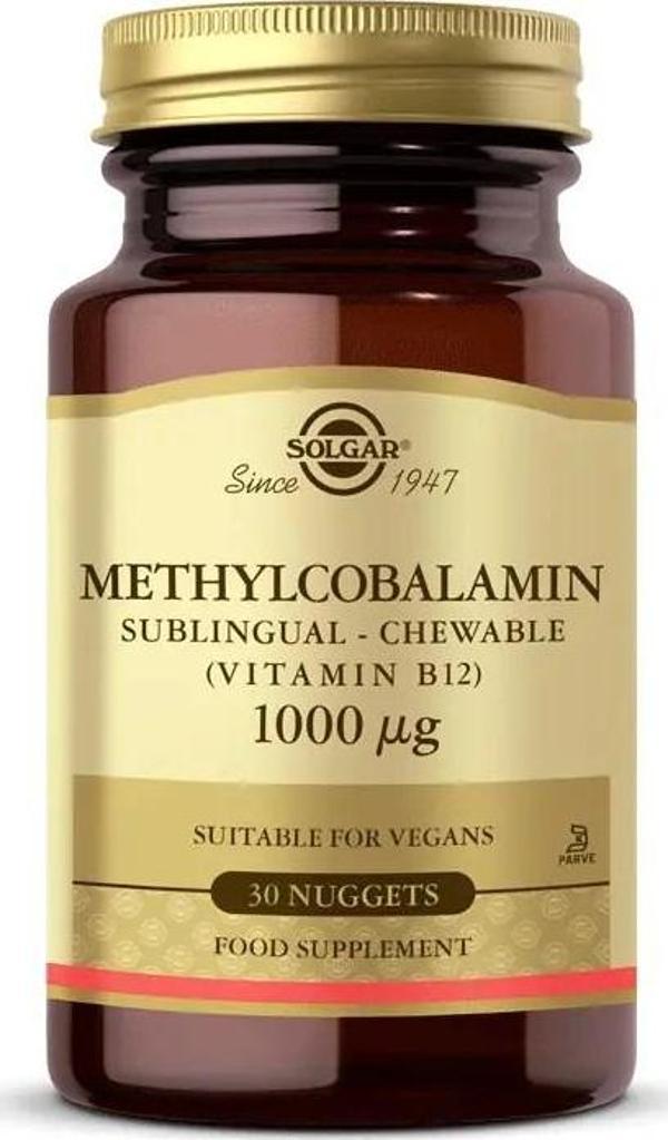 Solgar Methylcobalamin (B12) 1000 Mcg 30 Dilaltı Tableti - Image 1