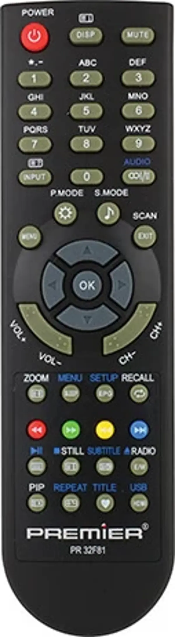 Premier Kl Premıer RM-L265 Blisterli Yazısız LCD LED Tv Kumanda (RC0265-082019034) - Image 1