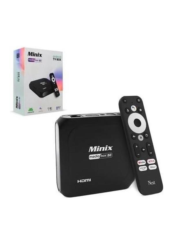 Next Minix Mediabox 5g Androıd Box 4K 2g Ram - 16GB Hafıza Sesli Kumanda - Image 1