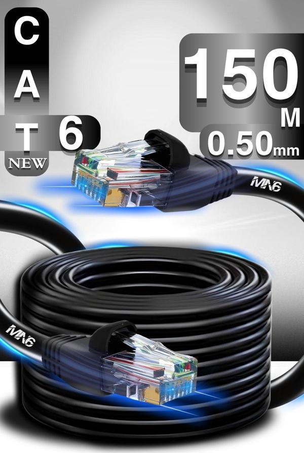 Mn6 M106 150 Metre Internet Kablosu/Utp 0.50Mm Cat6 Iki Kat Korumalı/İç Dış Mekan/150 M Ethernet Kablosu - Image 1