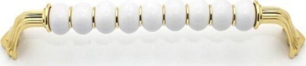 Kulpsec Polimer Harran Misket Boncuk Lüks Modern Dolap Çekmece Kulpları (224 Mm ) Altın Boncuk - Image 1