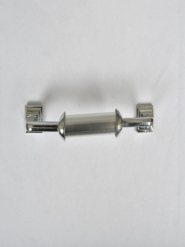 Asil Metal Piramit Ayak Düz Boru Kulp Krom 128 Mm (12.8)-2 Adet - Image 1