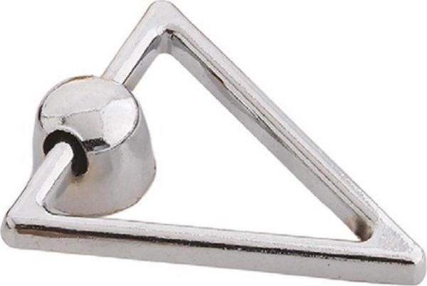 Yaren Metal Düz Üçgen Halka Kulp Krom-2 Adet - Image 1