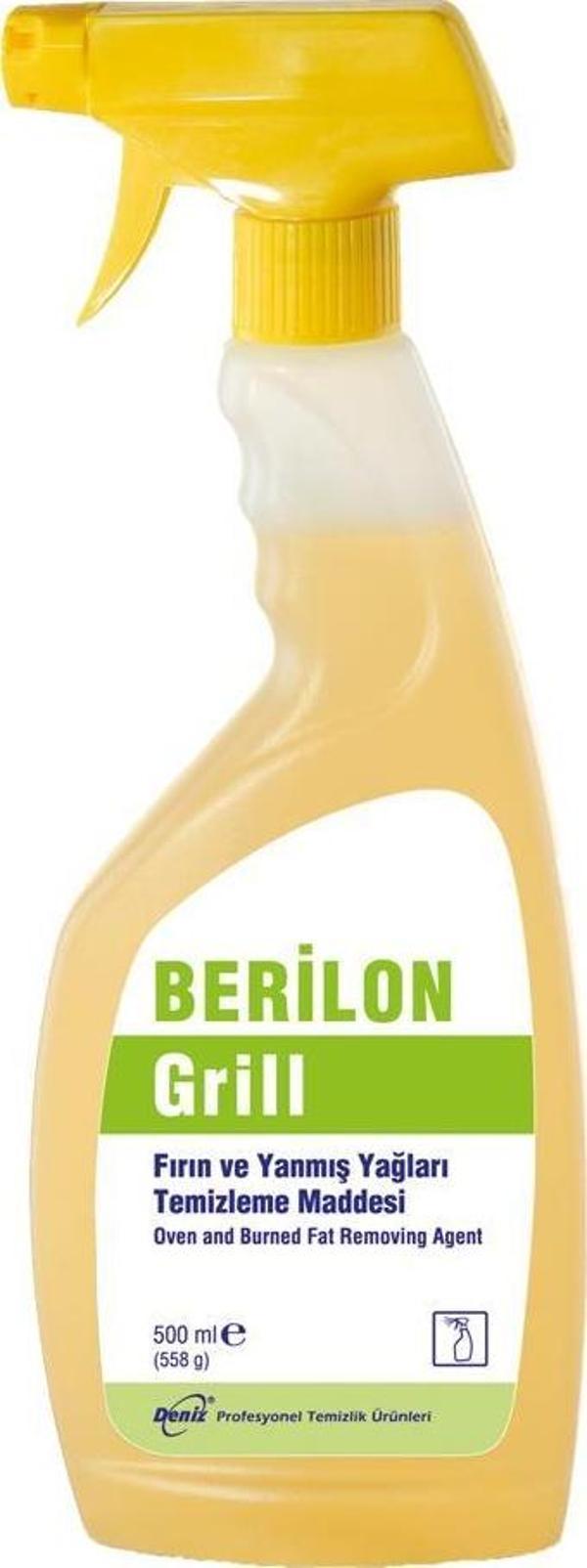 Deniz Berilon Fırın ve Izgara Yanmış Yağ Temizleyici / Yağ Sökücü - 500 Ml. - Sprey - Image 1