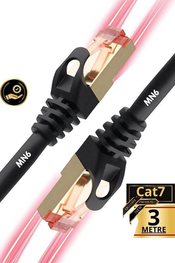Mn6 M109Xf 3 Metre Cat7 Kablo/26Awg-10Gbps-600 Mhz-10000Mbps%27E Kadar./Cat7 Ethernet Kablosu - Image 1